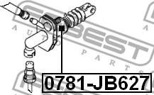 Febest 0781-JB627 - Главный цилиндр, система сцепления parts5.com