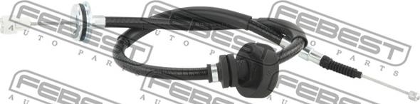 Febest 19100-E70RH - Тросик, cтояночный тормоз parts5.com