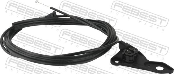 Febest 19101-E36 - Тросик замка капота parts5.com