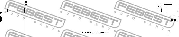 Febest 19110-003R - Амортизатор parts5.com