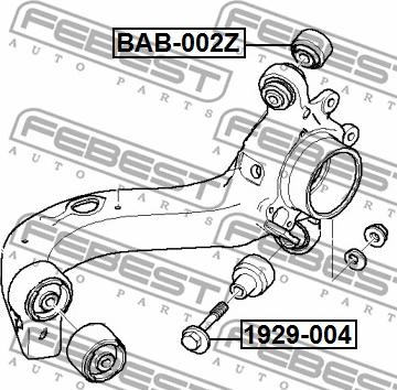 Febest 1929-004 - Болт регулировки развала колёс parts5.com