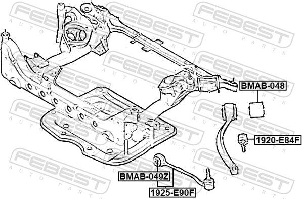 Febest 1925-E90F - Рычаг подвески колеса parts5.com