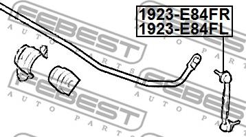 Febest 1923-E84FL - Тяга / стойка, стабилизатор parts5.com