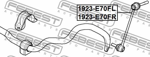 Febest 1923-E70FL - Тяга / стойка, стабилизатор parts5.com