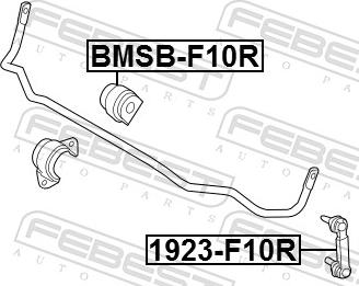 Febest 1923-F10R - Тяга / стойка, стабилизатор parts5.com