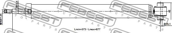 Febest 16110-003R - Амортизатор parts5.com