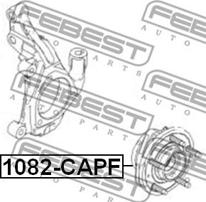 Febest 1082-CAPF - Ступица колеса, поворотный кулак parts5.com
