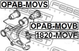 Febest 1820-MOVF - Шаровая опора, несущий / направляющий шарнир parts5.com