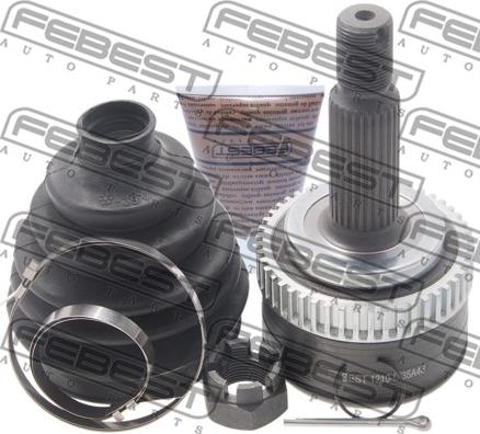 Febest 1210-IX35A48 - Шарнирный комплект, ШРУС, приводной вал parts5.com