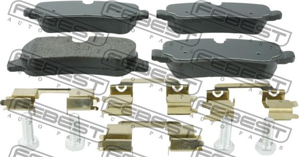 Febest 2901-DIIIR - Тормозные колодки, дисковые, комплект parts5.com