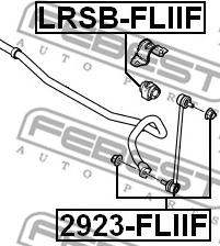 Febest LRSB-FLIIF - Втулка, стабилизатор parts5.com