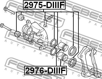 Febest 2975-DIIIF - Ремкомплект, тормозной суппорт parts5.com