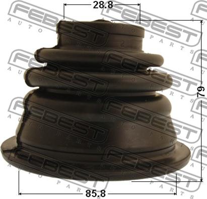 Febest 2415-01LH - Bellow, drive shaft parts5.com