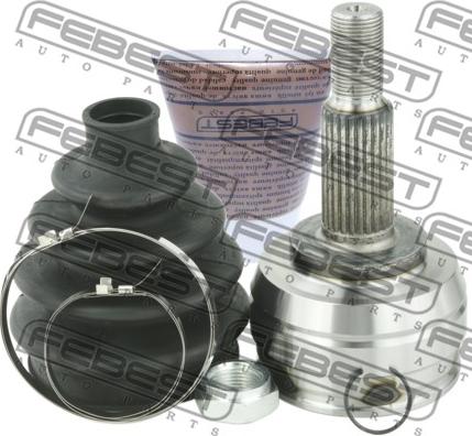 Febest 2410-FLUE - Шарнирный комплект, ШРУС, приводной вал parts5.com