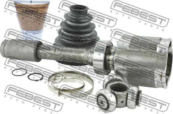 Febest 2411-DUSTRH - Шарнирный комплект, ШРУС, приводной вал parts5.com