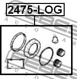 Febest 2475-LOG - Ремкомплект, тормозной суппорт parts5.com