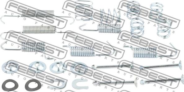 Febest 2504-4007R-KIT - Комплектующие, стояночная тормозная система parts5.com