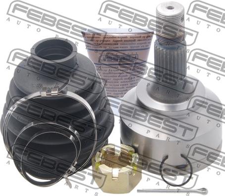 Febest 2510-30720 - Шарнирный комплект, ШРУС, приводной вал parts5.com