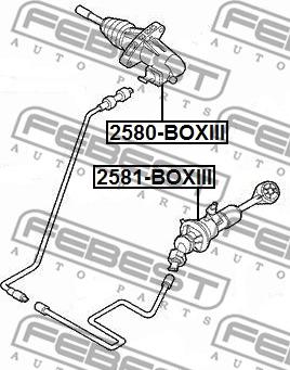 Febest 2581-BOXIII - Главный цилиндр, система сцепления parts5.com