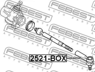 Febest 2521-BOX - Наконечник рулевой тяги, шарнир parts5.com