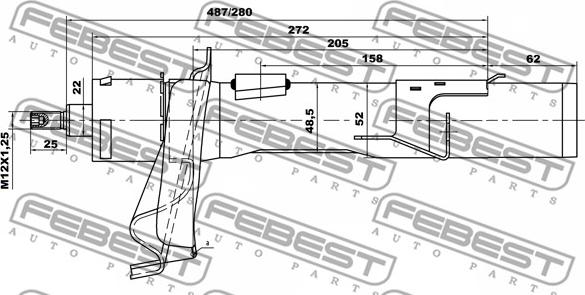 Febest 21665159FR - Амортизатор parts5.com