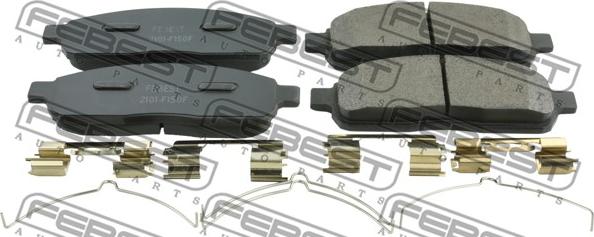 Febest 2101-F150F - Тормозные колодки, дисковые, комплект parts5.com