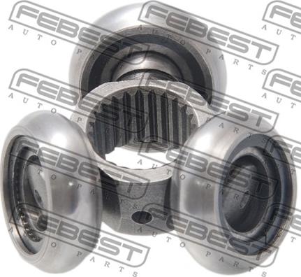 Febest 2116-TC718TDCI - Муфта с шипами, приводной вал parts5.com