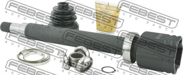 Febest 2111-TC726RH - Шарнирный комплект, ШРУС, приводной вал parts5.com