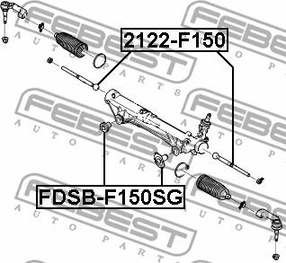 Febest 2122-F150 - Articulación axial, barra de acoplamiento parts5.com