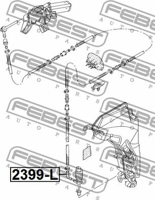 Febest 2399-L - Соединитель, провод стеклоомывателя parts5.com