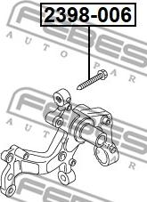 Febest 2398-006 - Шкворень поворотного кулака parts5.com