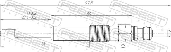 Febest 23642-004 - Свеча накаливания parts5.com