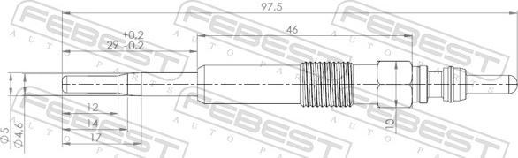 Febest 23642-003 - Свеча накаливания parts5.com