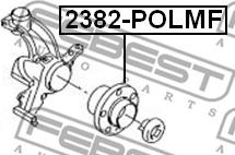 Febest 2382-POLMF - Ступица колеса, поворотный кулак parts5.com