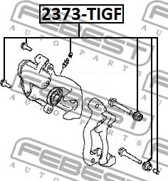 Febest 2373-TIGF - Пыльник, управление корпуса скобы тормоза parts5.com