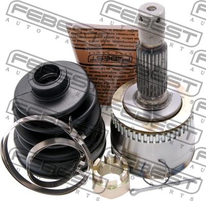 Febest 2210-CER16A44 - Шарнирный комплект, ШРУС, приводной вал parts5.com