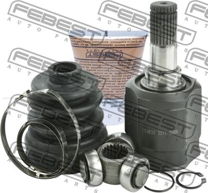 Febest 2211-SORR - Шарнирный комплект, ШРУС, приводной вал parts5.com