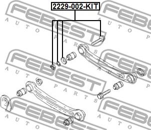 Febest 2229-002-KIT - Болт регулировки развала колёс parts5.com