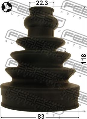 Febest 2715-S60T - Пыльник, приводной вал parts5.com