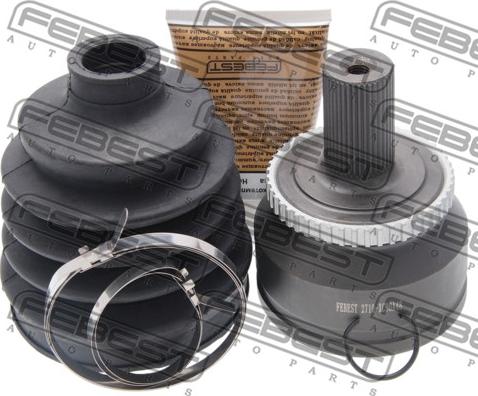 Febest 2710-XC90A48 - Шарнирный комплект, ШРУС, приводной вал parts5.com