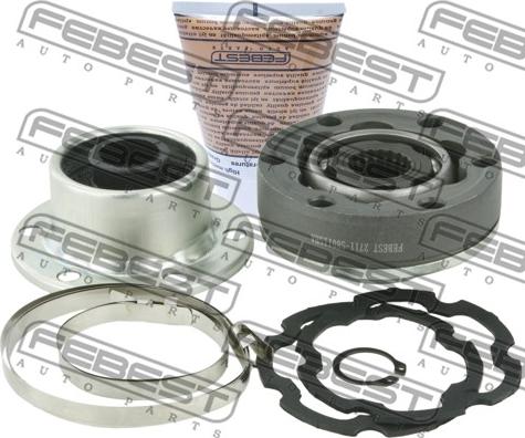 Febest 2711-S80IISHA - Шарнир, продольный вал parts5.com