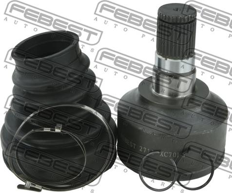 Febest 2711-XC70LH - Шарнирный комплект, ШРУС, приводной вал parts5.com