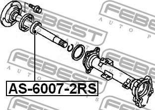 Febest AS-6007-2RS - Подшипник, приводной вал parts5.com