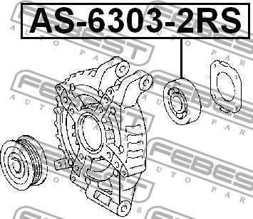 Febest AS-6303-2RS - Подшипник parts5.com