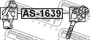 Febest AS-1639 - Шарнир, вал сошки рулевого управления parts5.com