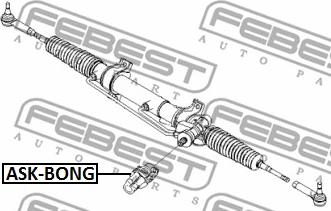 Febest ASK-BONG - Steering Shaft parts5.com