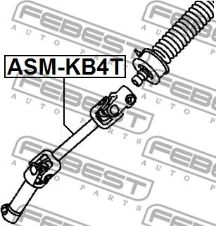 Febest ASM-KB4T - Steering Shaft parts5.com