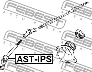 Febest AST-IPS - Steering Shaft parts5.com