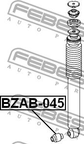 Febest BZAB-045 - Сайлентблок, стойка амортизатора parts5.com