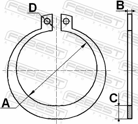 Febest CC-4-34X2-PCS5 - Монтажный комплект, сильфон приводного вала parts5.com